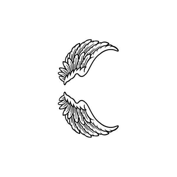 タトゥーシール 天使の羽根