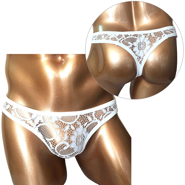 BadDaddy SEXYレースビキニ(L−001) ホワイト