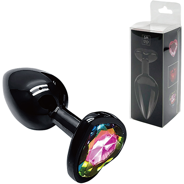 <SM VIP>ブラックハートプラグ (S レインボー)