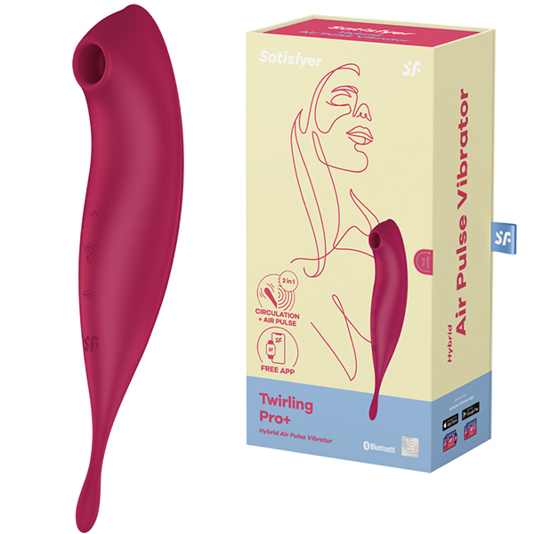 <吸うやつ>Satisfyer(サティスファイヤー トワリングプロプラス) ダークレッド