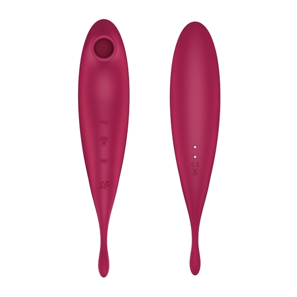 <吸うやつ>Satisfyer(サティスファイヤー トワリングプロプラス) ダークレッド