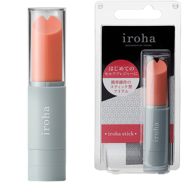 iroha stick(イロハ スティック) コーラルピンク×グレー