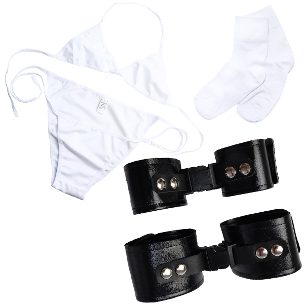 ggシリーズ 「カチッと手足」下着付きSMグッズ 〜ブラ・パンツ・ソックス付き〜