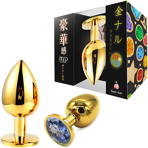 金ナル 豪華アナルコーン (M ホワイト)