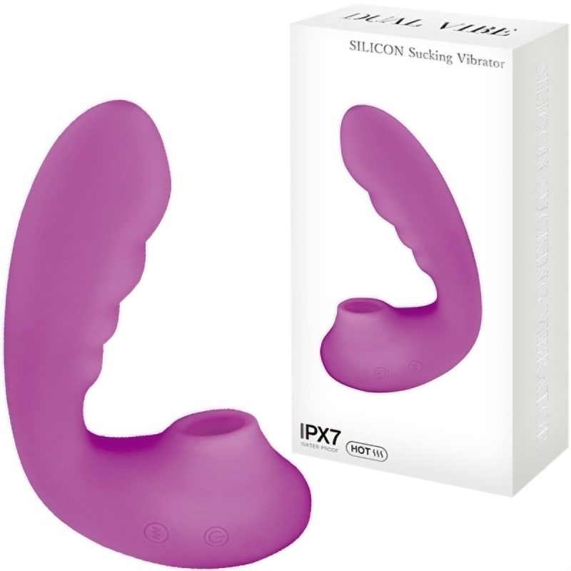 ＜吸うやつ＞噂の吸引バイブ　ＳＩＬＩＣＯＮ　Ｓｕｃｋｉｎｇ　Ｖｉｂｒａｔｏｒ　（パープル）