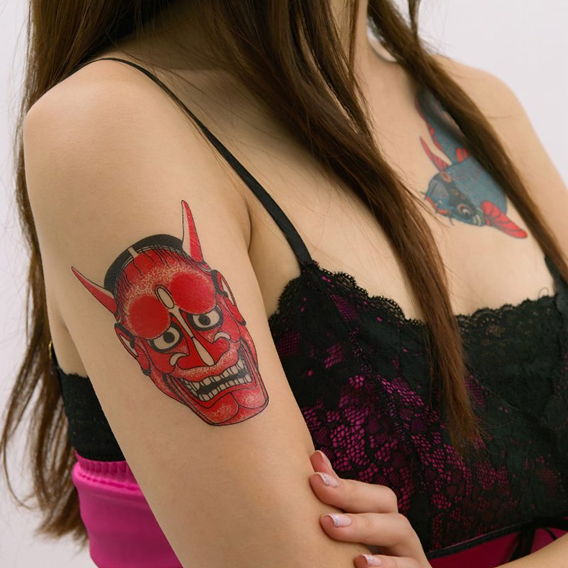 Alternative view of タトゥーシール　赤般若