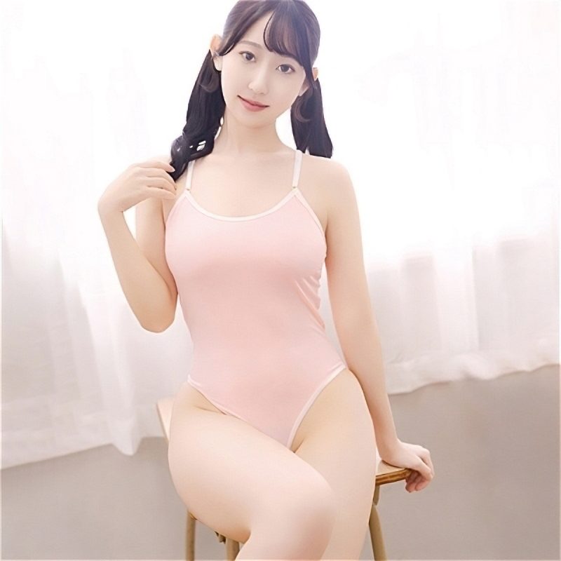 ＤＯＬＣＥ．ｐｉｎｋ　スクールコス　えちえちスク水　股ホック付き　（透けピンク）