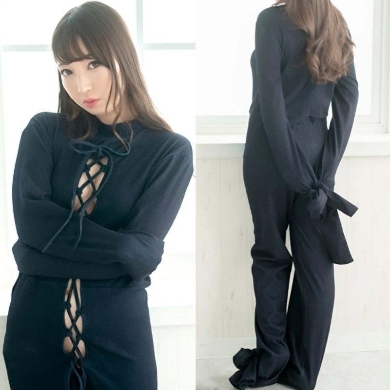 例の拘束衣　束縛オールインワン　ネイビー